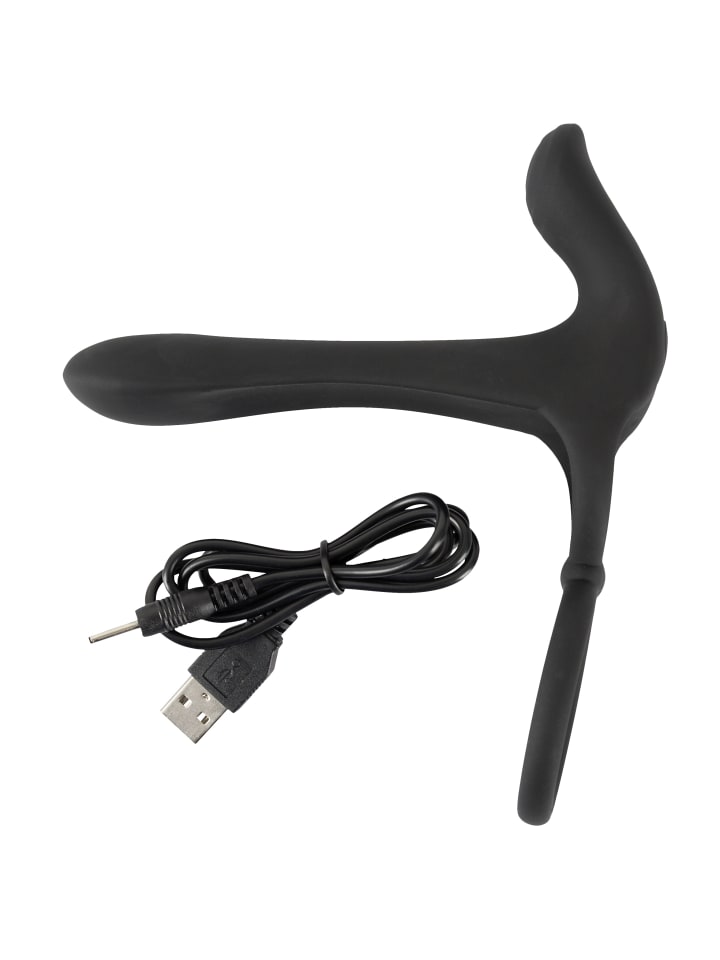 Black Velvets Paarvibrator Couple's Vibrator in schwarz günstig kaufen 14 cm