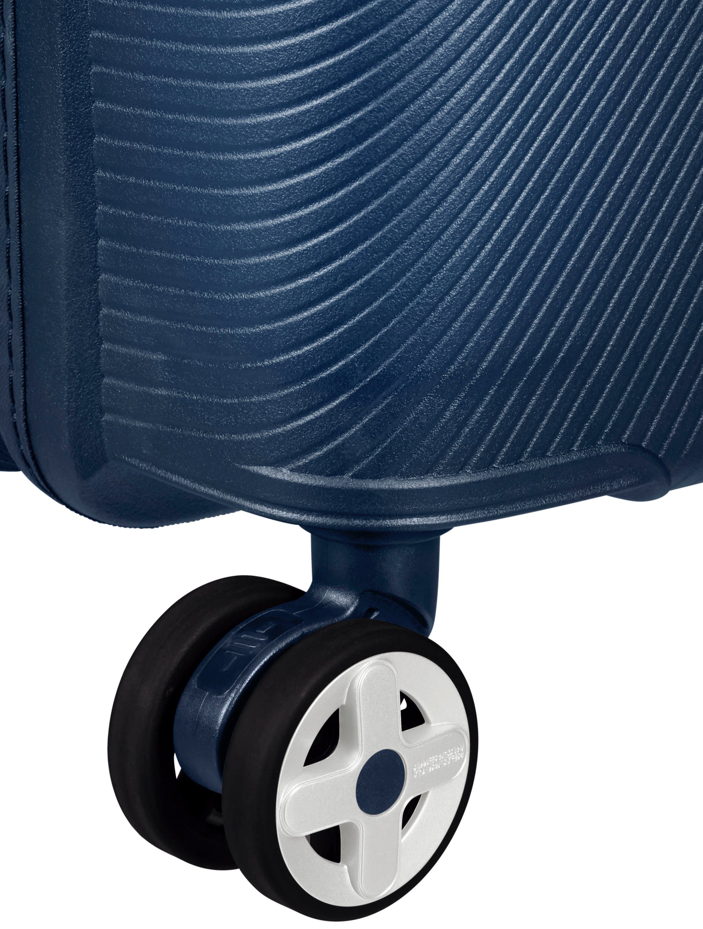 American Tourister® Hartschalen-Trolley Starvibe, navy, 55 cm, 4 Rollen, mit Volumenerweiterung; enthält recyceltes Material