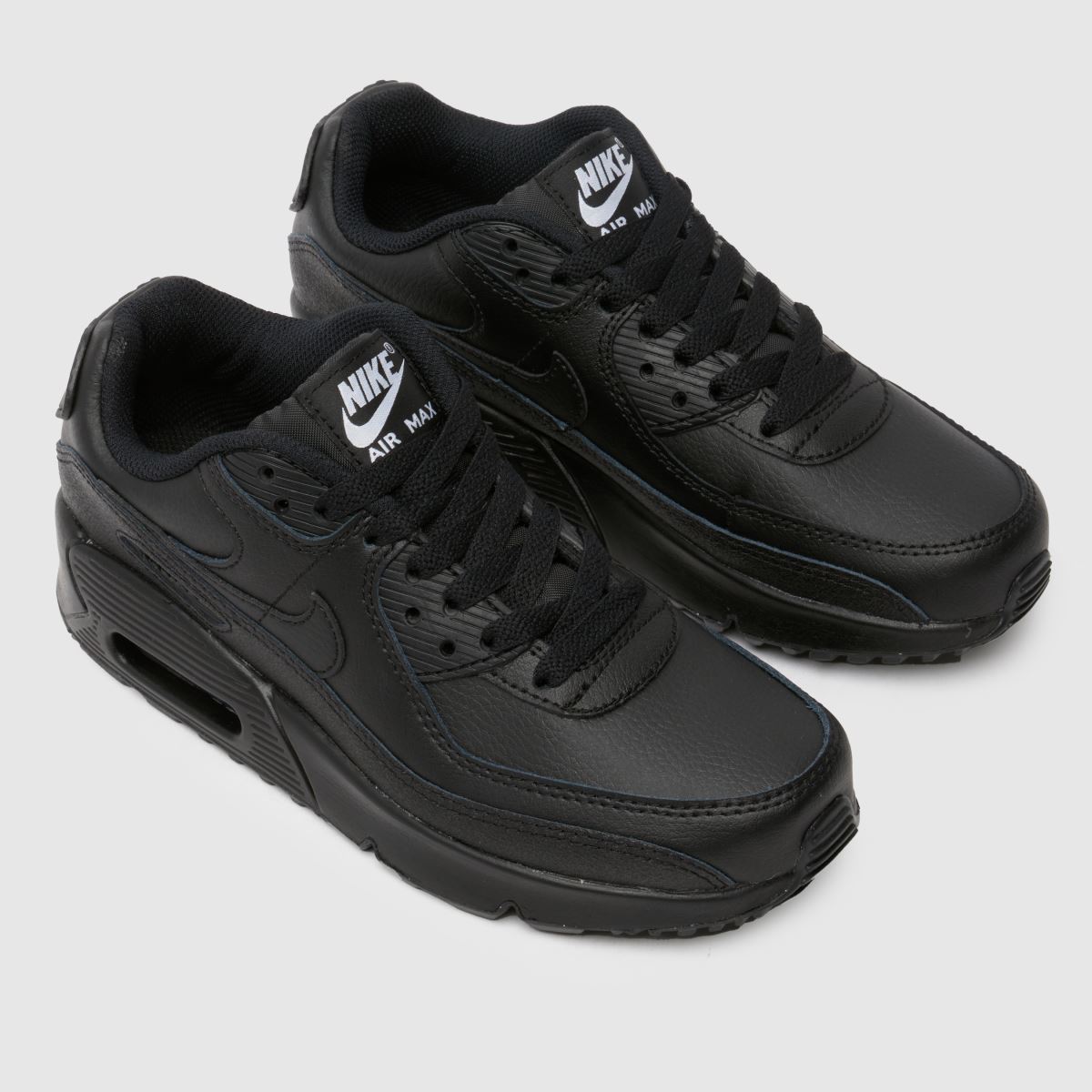 Nike svarta Air Max 90 ungdomsskor
