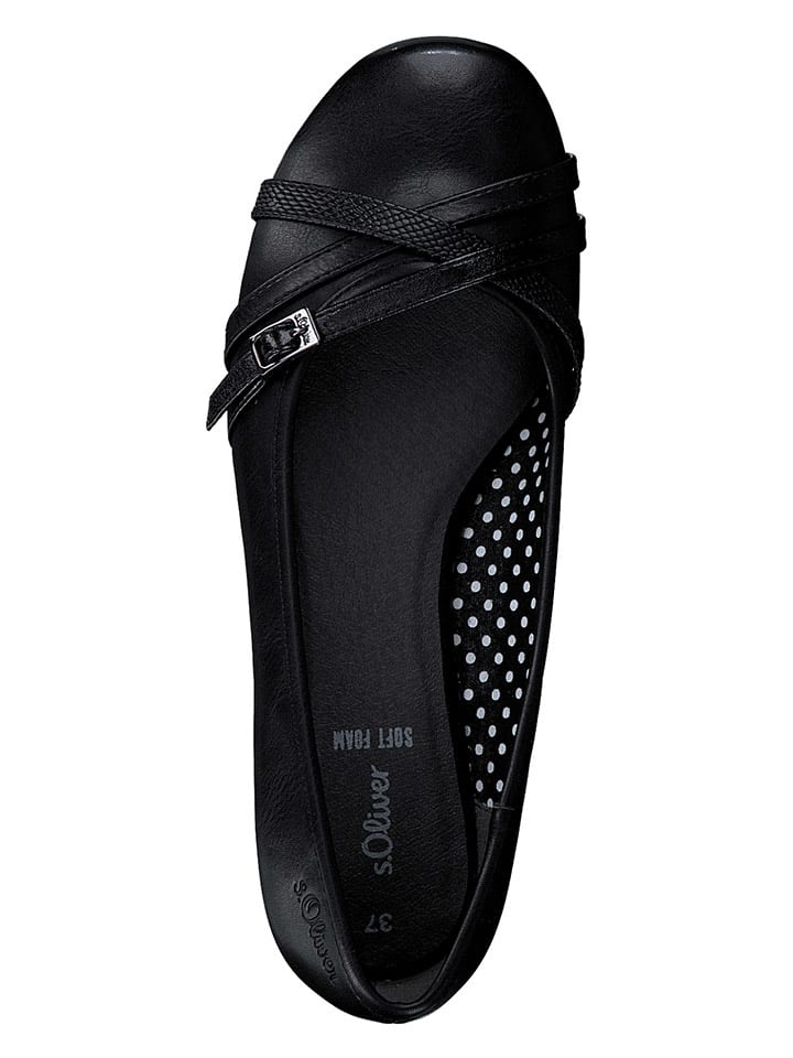 s.Oliver Ballerinas in Schwarz günstig kaufen