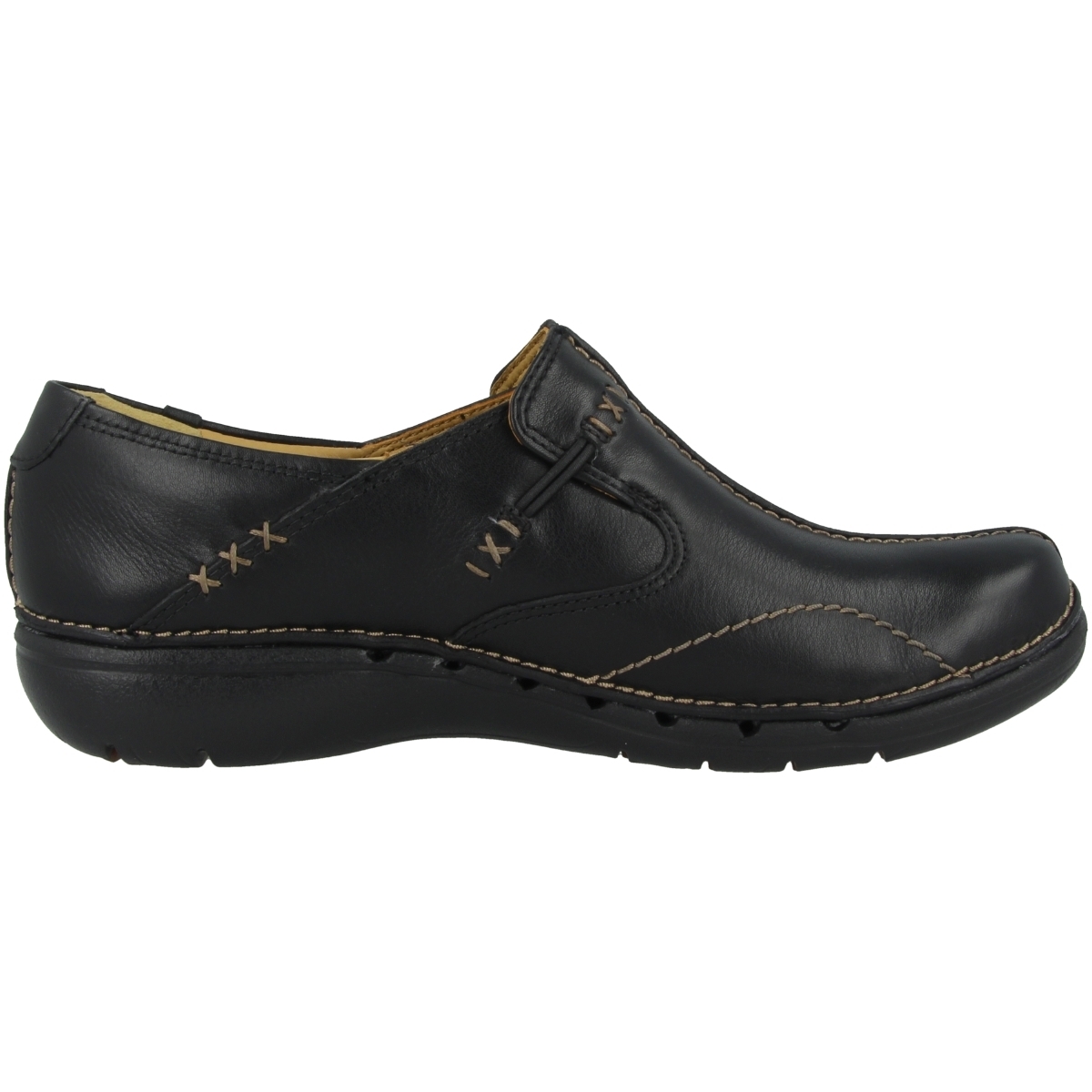 Clarks Un Loop Slipper schwarz