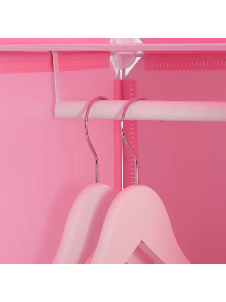 relaxdays Kinder-Steckregal in Rosa - (B)110 x (H)145 x (T)37 cm günstig kaufen onesize