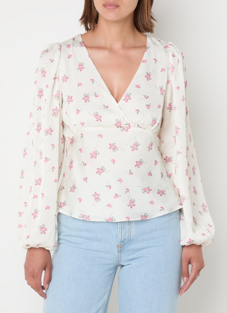 Neo Noir - Jane Cute Rose - Top con stampa floreale