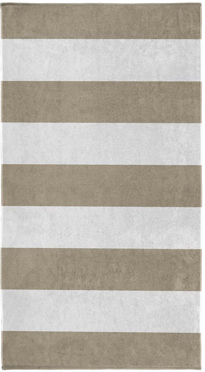 Cinderella Strandtuch Dune, Jacquard-Velours (1-St), wahlweise unifarben oder gestreift