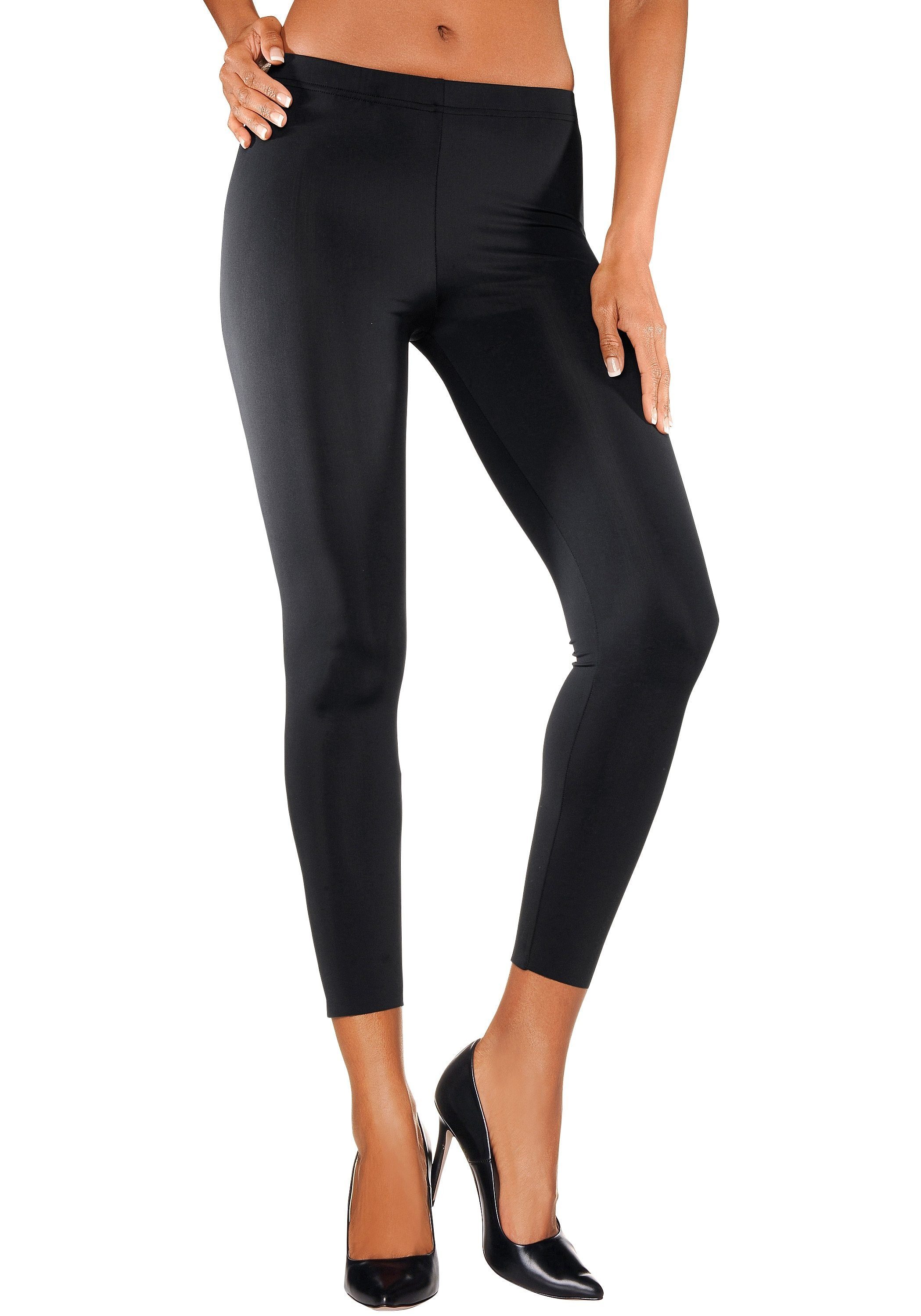 LASCANA Leggings aus leicht glänzender Qualität, Loungewear