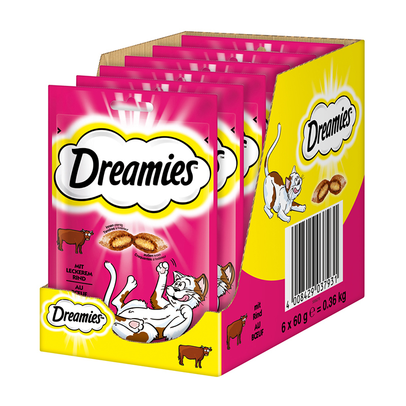Dreamies Snacks Dreamies 6x60g Rind