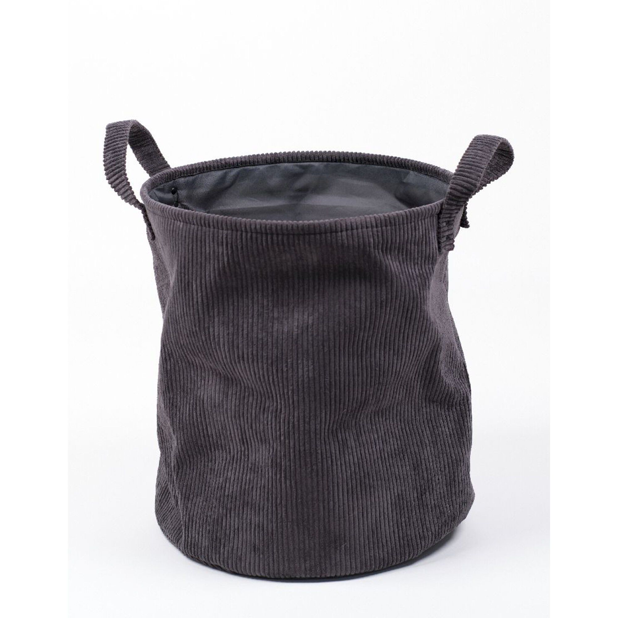 Panier rond velours déco rangement
