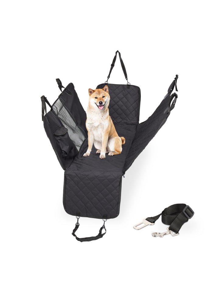 relaxdays Autorückbank-Hundedecke in Schwarz - (B)209 x (T)143 cm günstig kaufen onesize