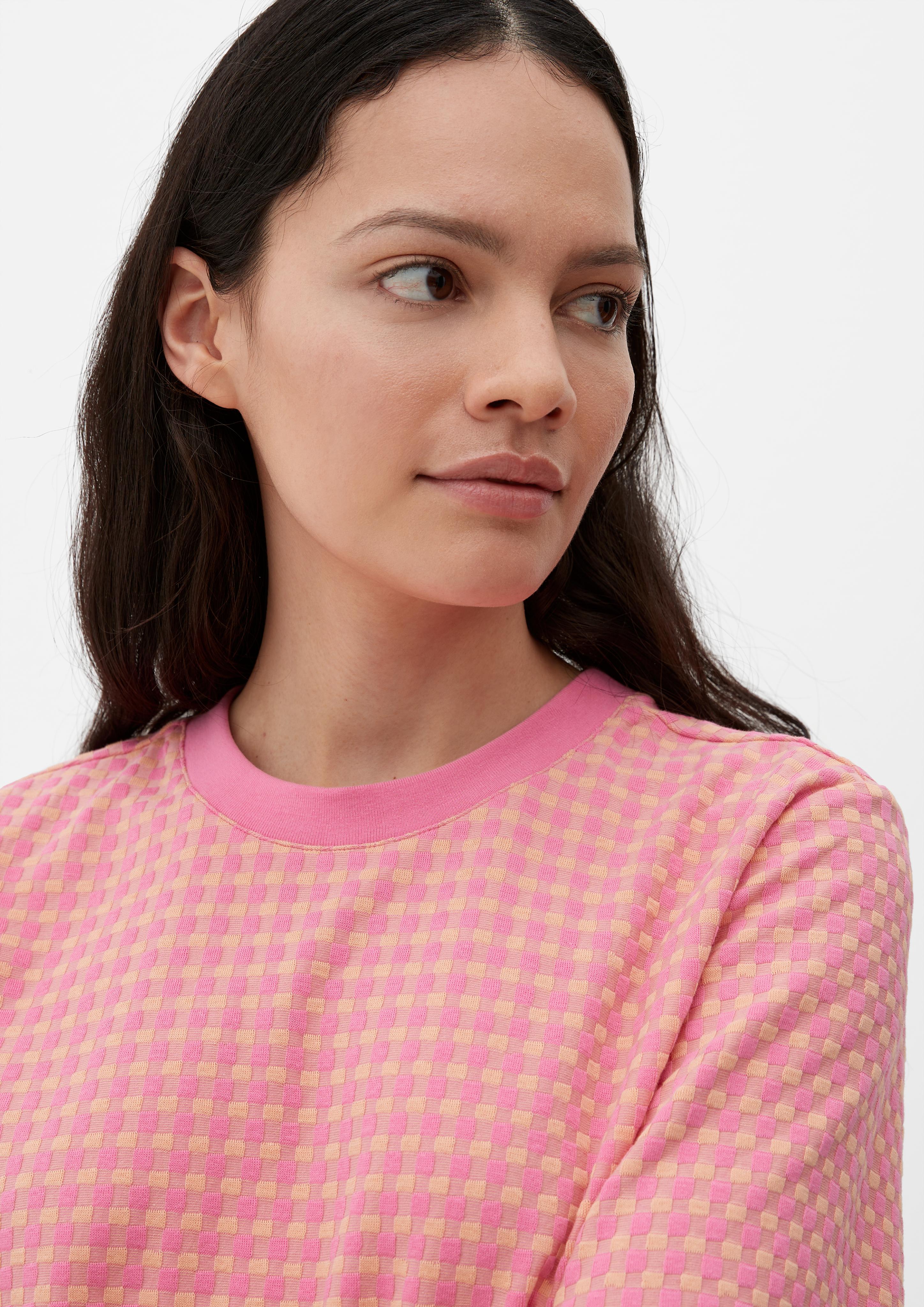 T-Shirt in Jacquard-Struktur  2132148-44N1