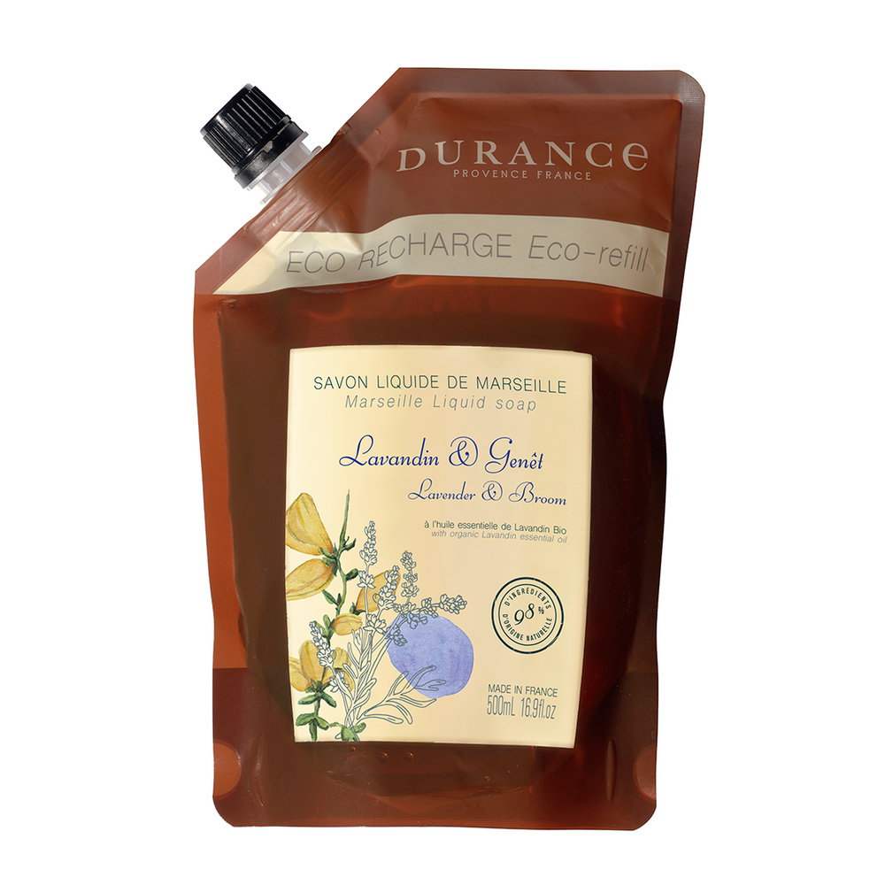 durance Lavandin Genêt Eco-recharge savon liquide 500 mL