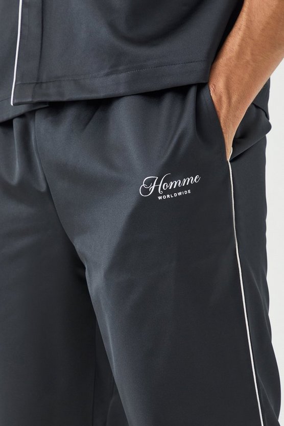 Core Split Hem Satin Trouser