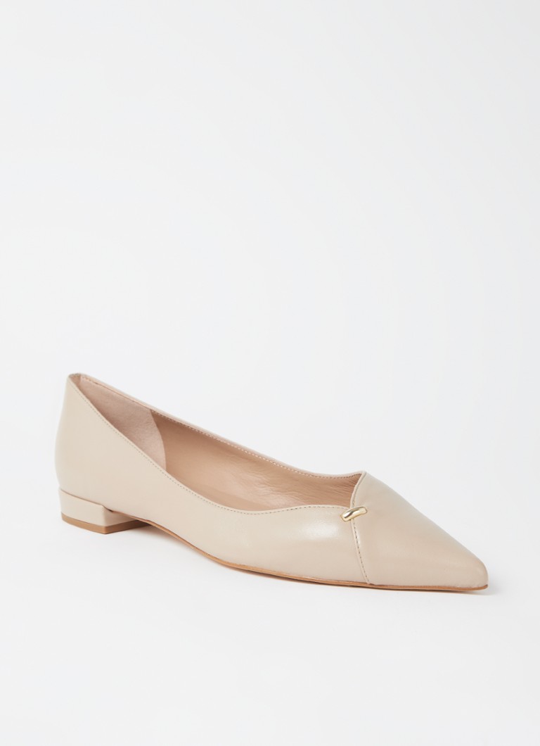 LKBennett Cally ballerina van leer
