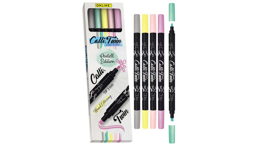 ONLINE Calli.Twin Fasermaler 5er Set