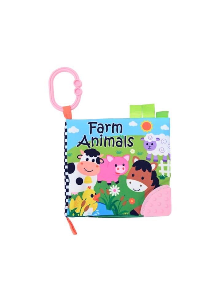 Lorelli Baby Stoffbuch Tiere Beißring in bunt günstig kaufen onesize