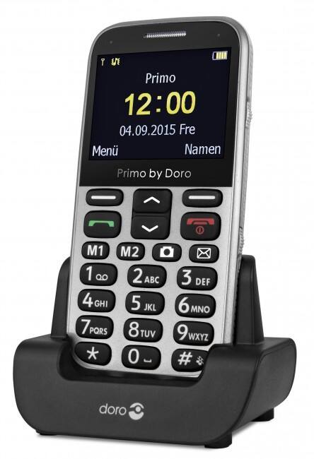 Doro Primo 366 0,3 Megapixel 5,9 cm (2,3 Zoll) Mobiltelefon Mobiltelefon Silber