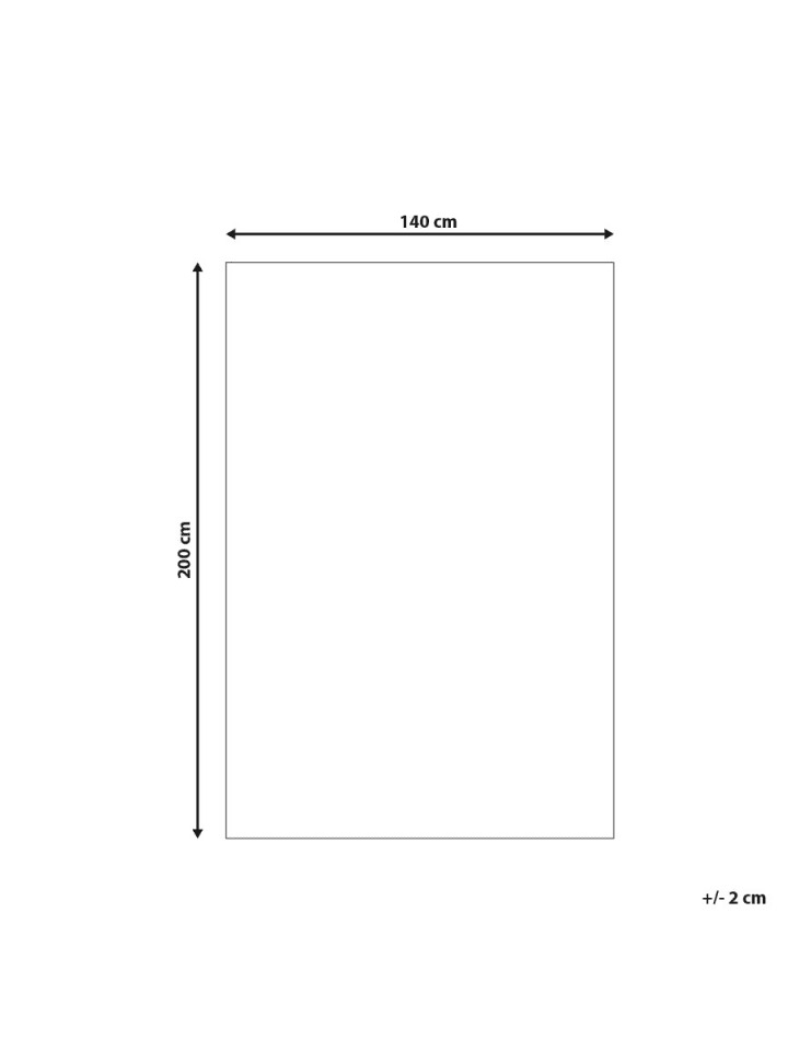Beliani Outdoorteppich TAVAS in Schwarz/Weiß - (W) 140 x (H) 0.7 x (L) 200 cm günstig kaufen onesize