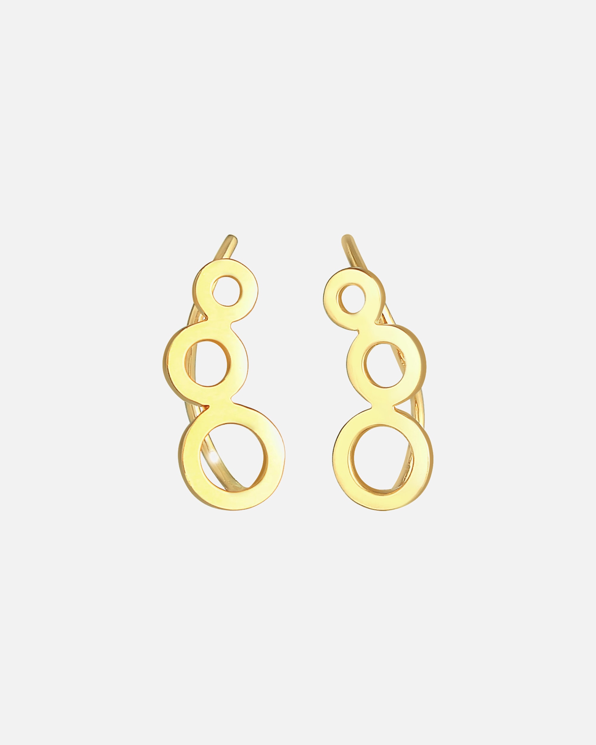 Elli Ear of a lady climbing on the round circle Trendy Geo Look in 925 sterling silver