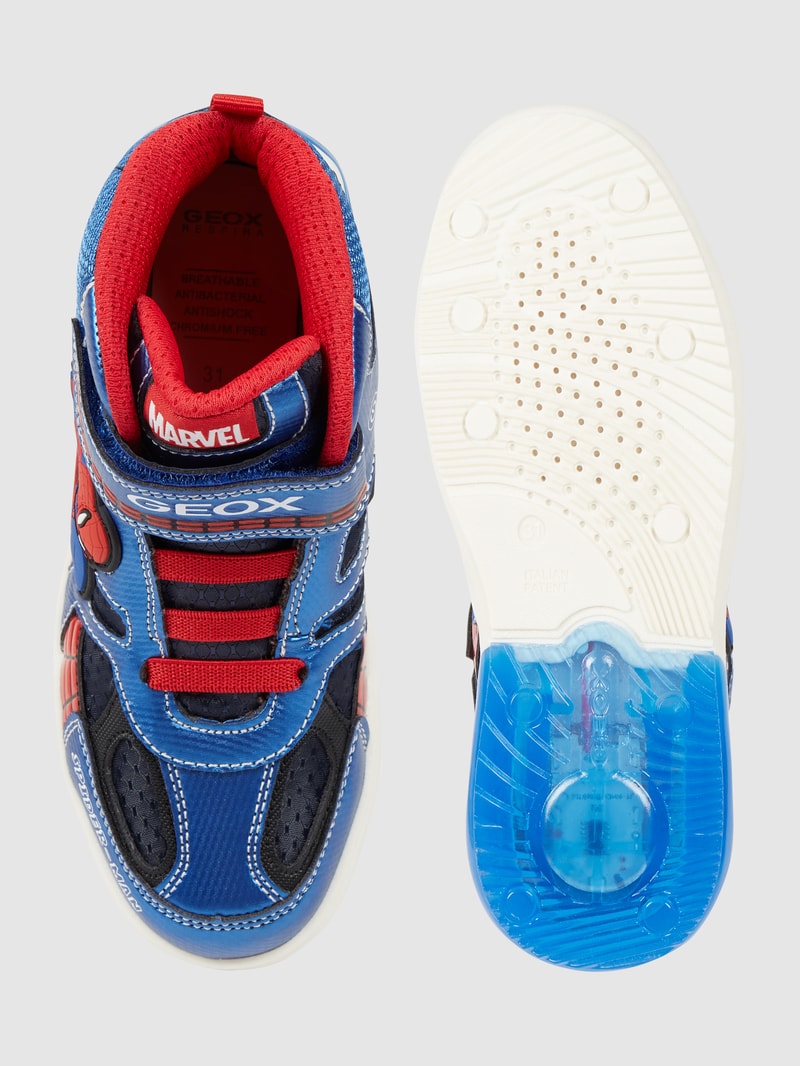 High Top Sneaker mit 'Spider-Man'-Print Modell 'Grayjay' in blau