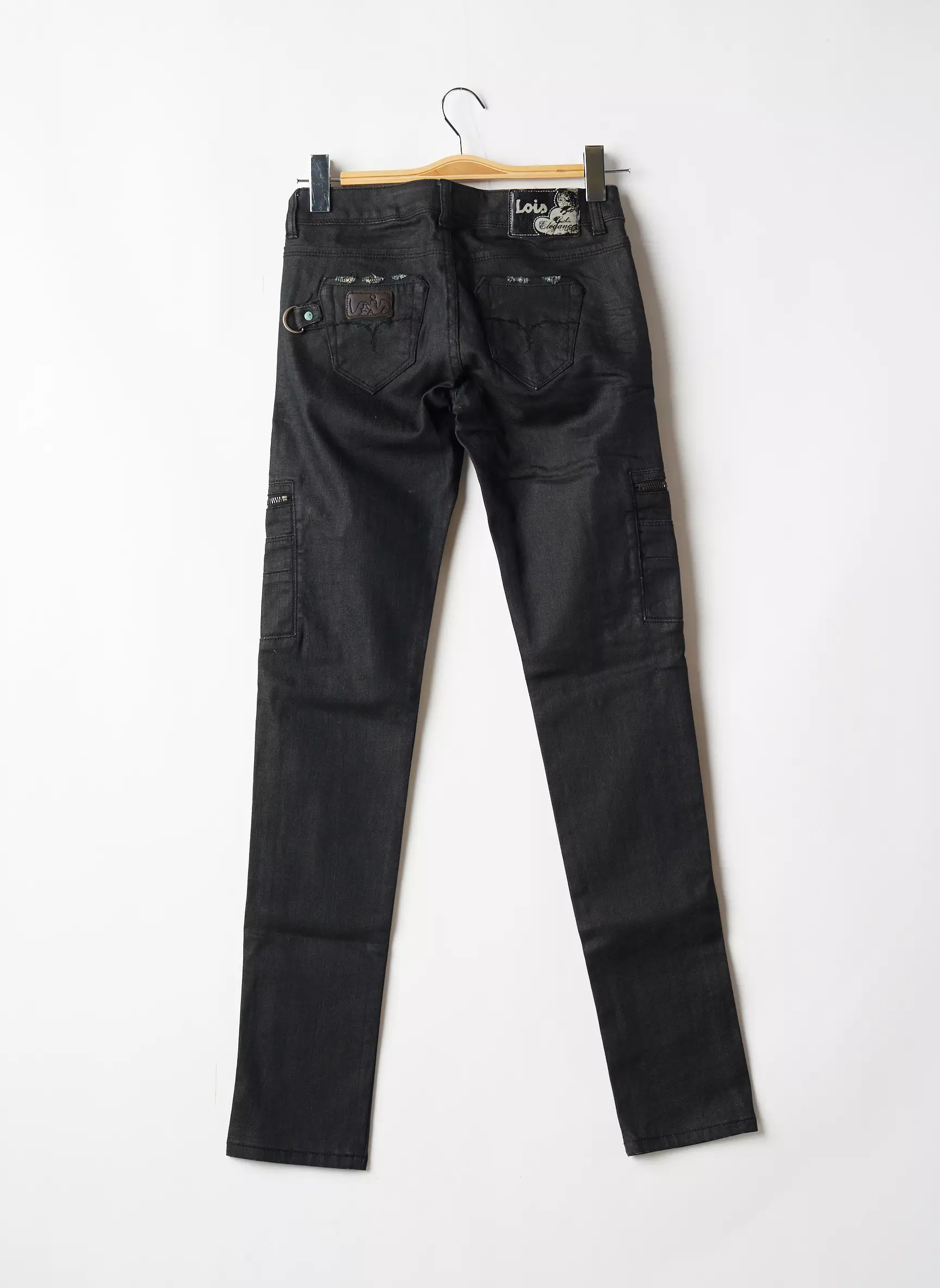 Lois Jeans Coupe Slim Femme couleur noir