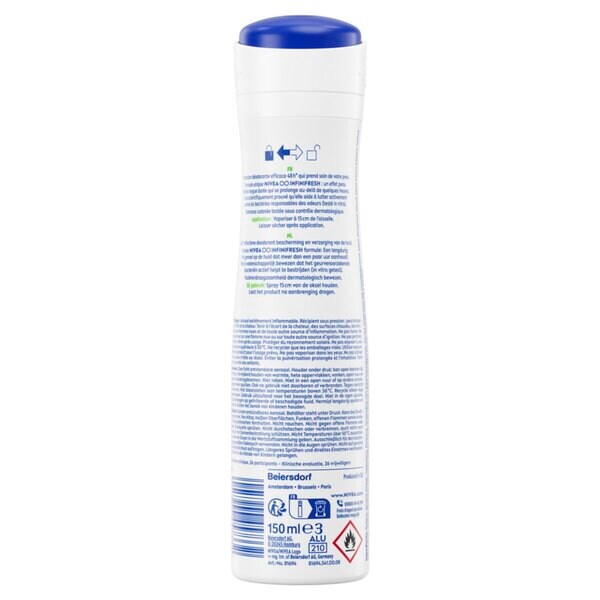 Dezodorant w sprayu NIVEA Fresh Pure 150 ml