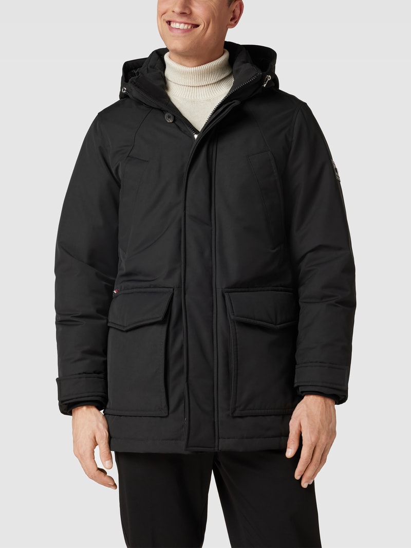 Daunenjacke mit Brusttaschen Modell 'ROCKIE' in schwarz
