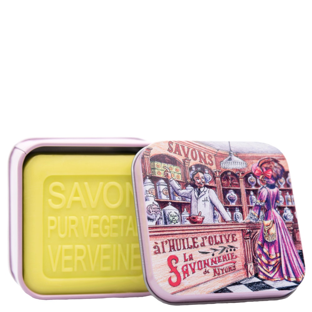 La savonnerie de nyons Savon 100g Verveine et Boîte Métal Pharmacie Savon
