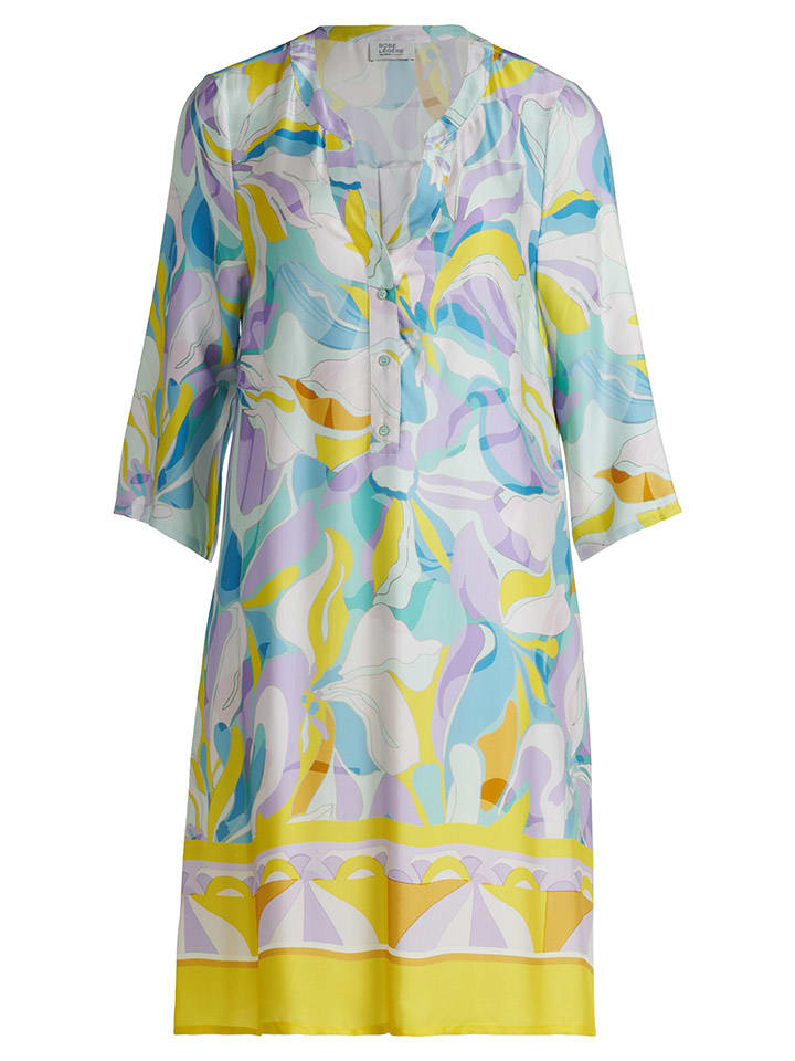 Vera Mont Kleid in Hellblau/ Gelb/ Lila günstig kaufen