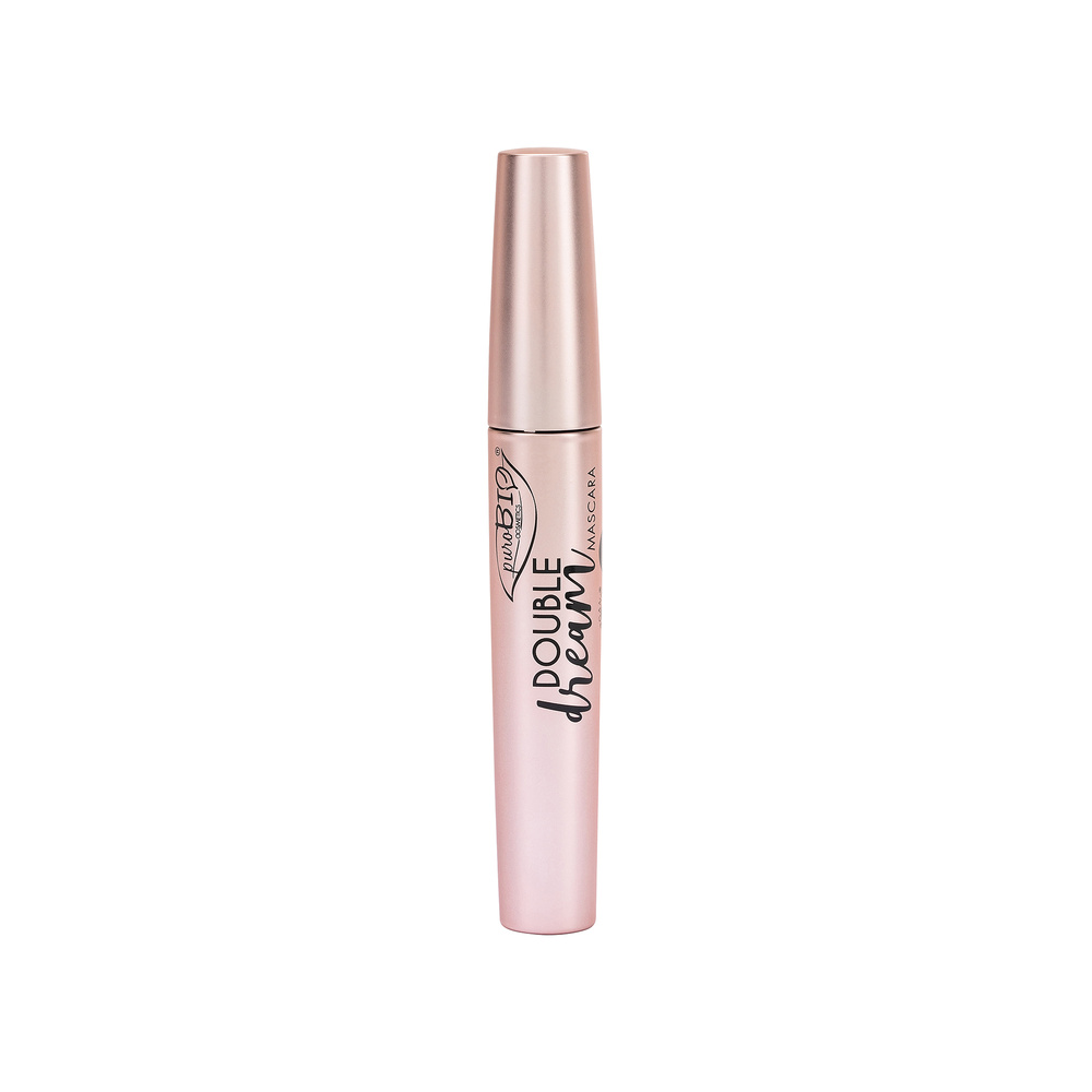 Purobio MASCARA DOUBLE DREAM BRUN Mascara nourrissant, allongeant et recoubant