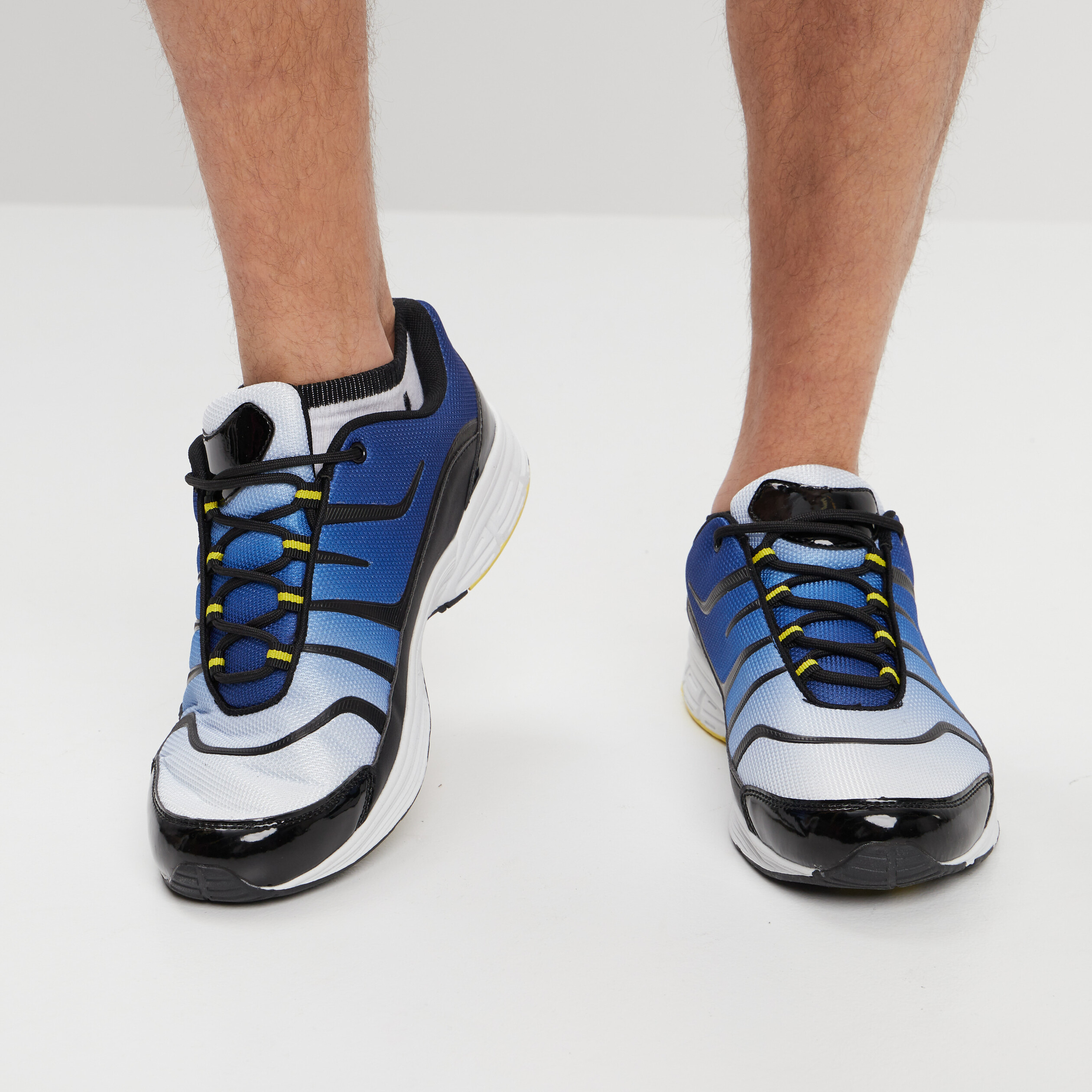 Baskets running à lacets Liberto multicolore homme | La Halle