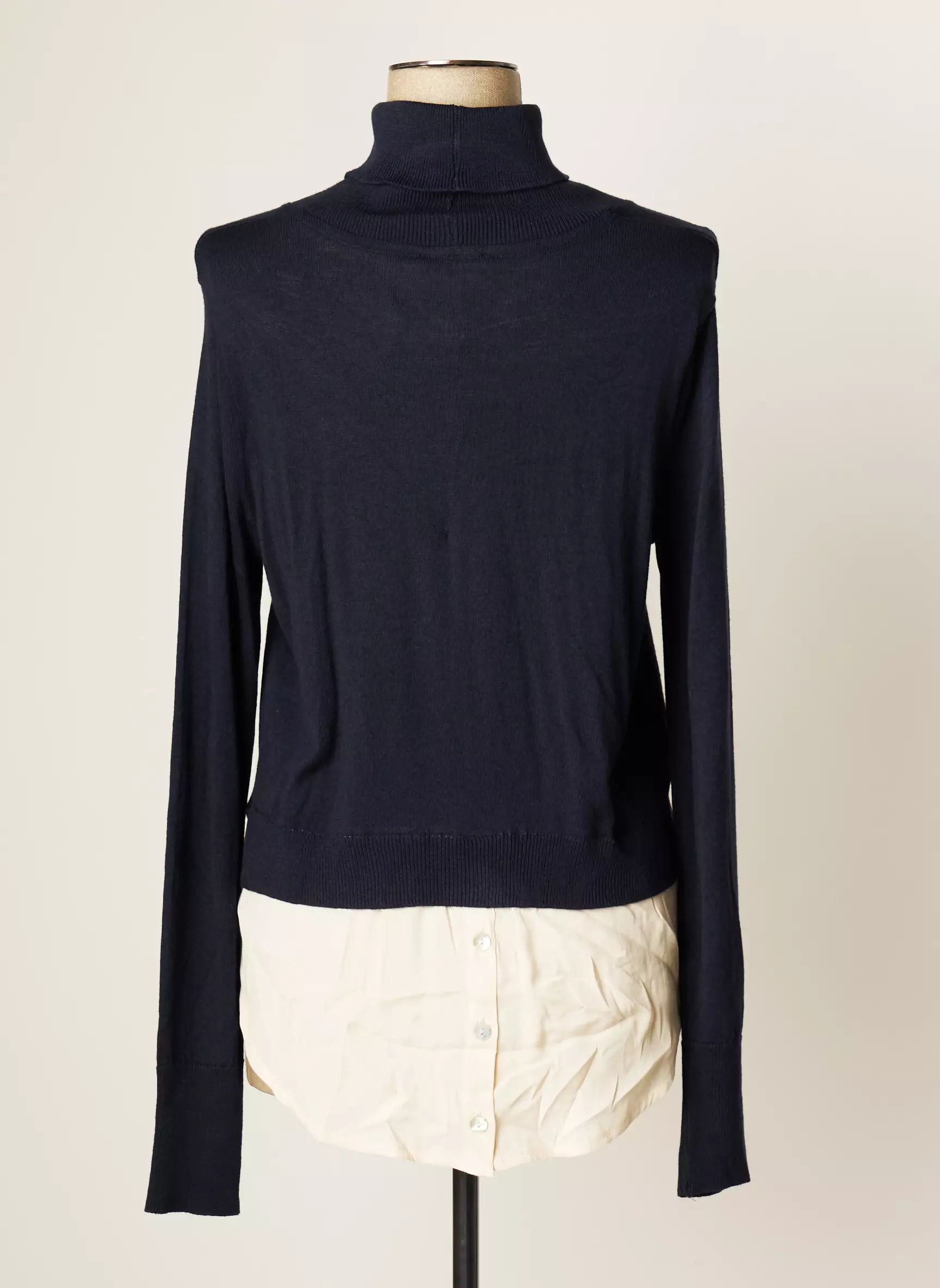 Maria Bellentani Cols Roules Femme couleur bleu