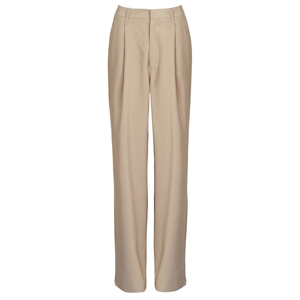 Damen Straight-Hose mit Bundfalte