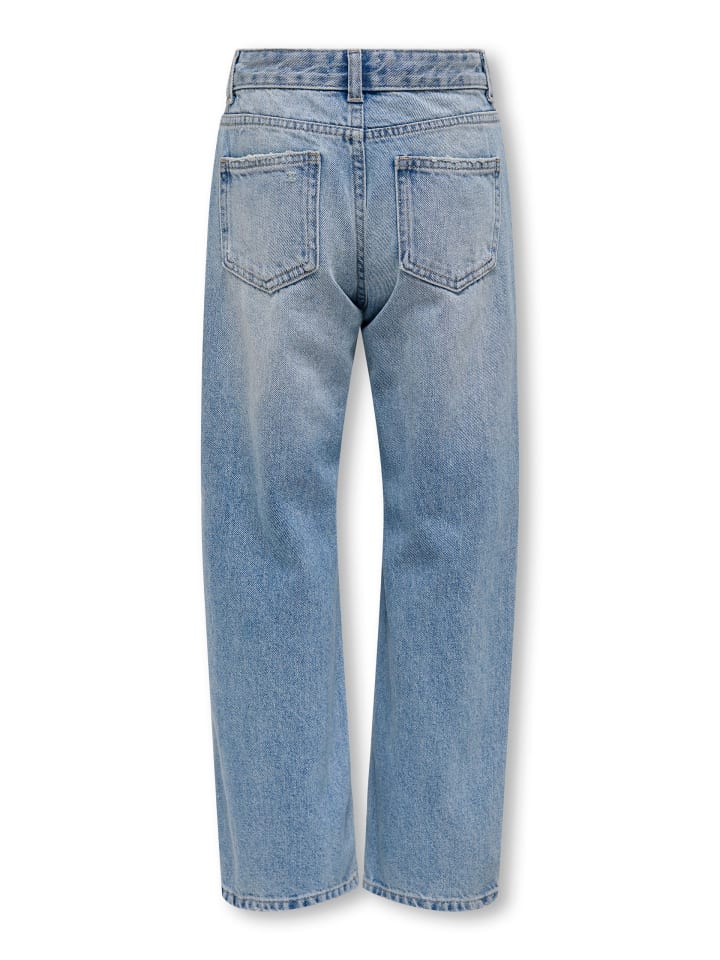 KIDS ONLY Jeans KOGELLA MW WIDE DNM in light blue denim günstig kaufen