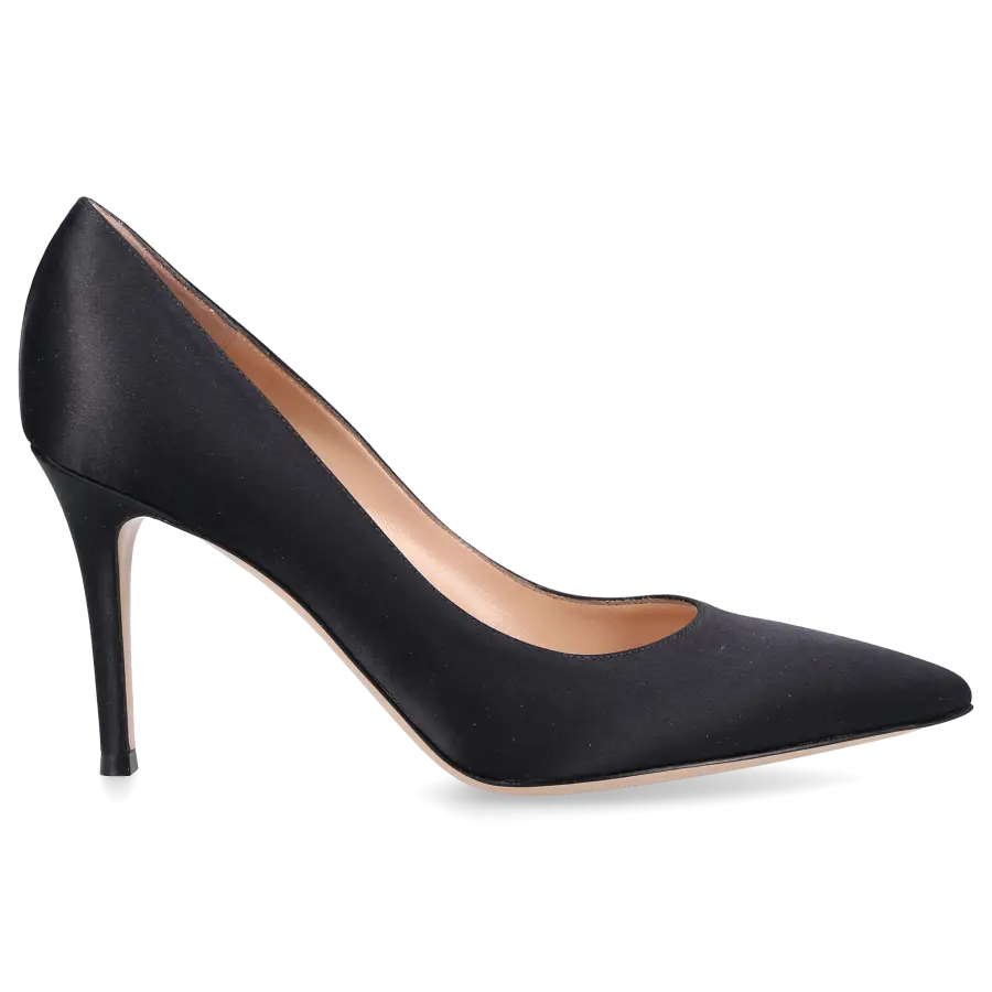 Gianvito Rossi - Pumps GIANVITO 85 Satin - schwarz