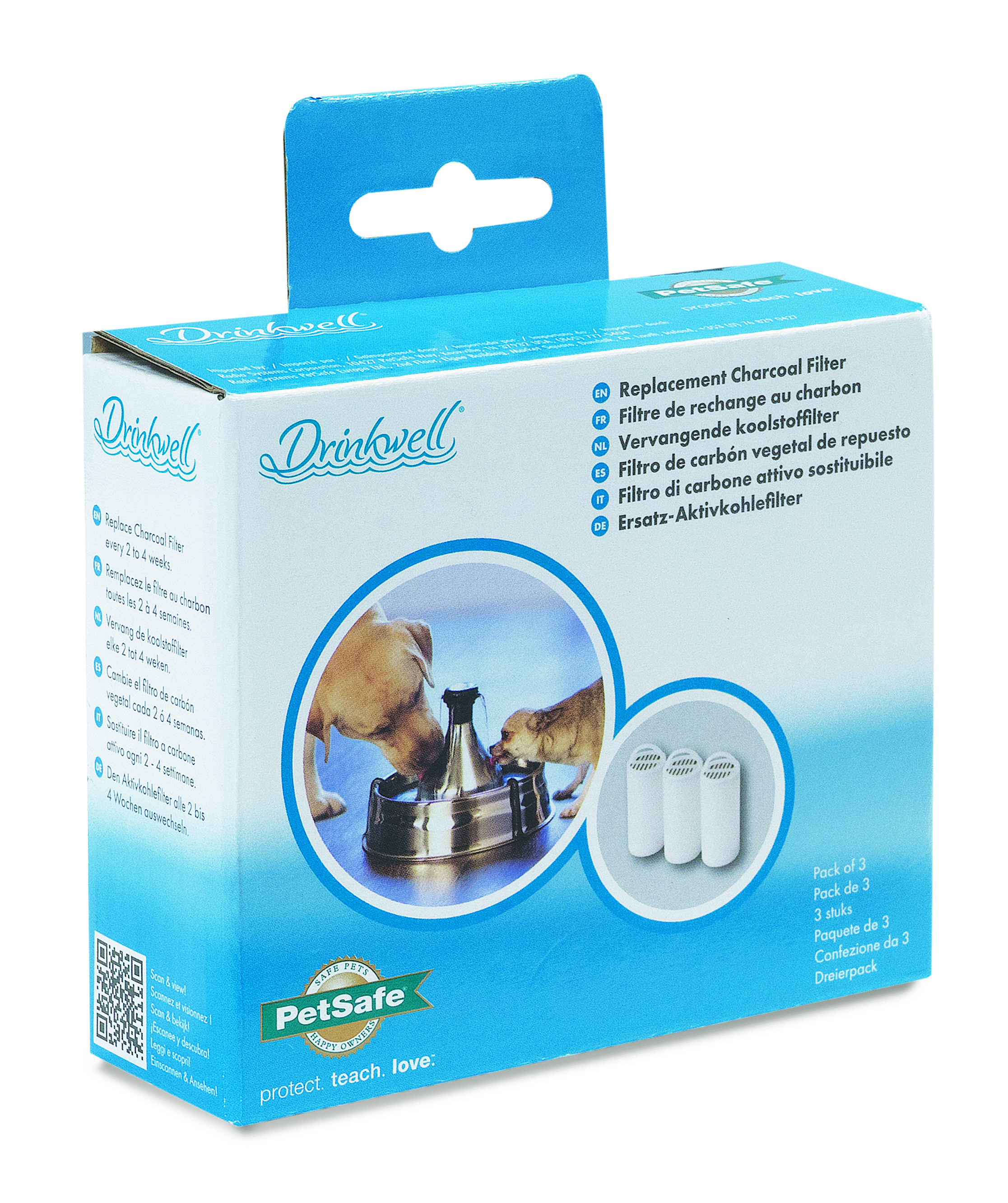 PetSafe Trinkbrunnen PetSafe Kohlefilter, 3er Pack