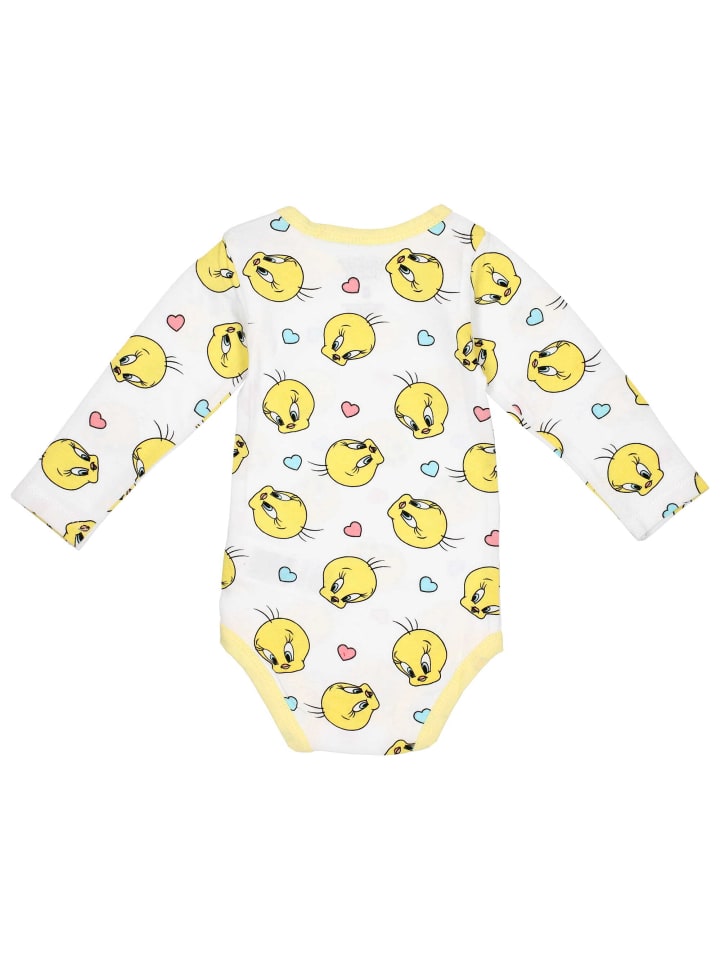 Warner Bros Body Langarm Looney Tunes in weiß günstig kaufen