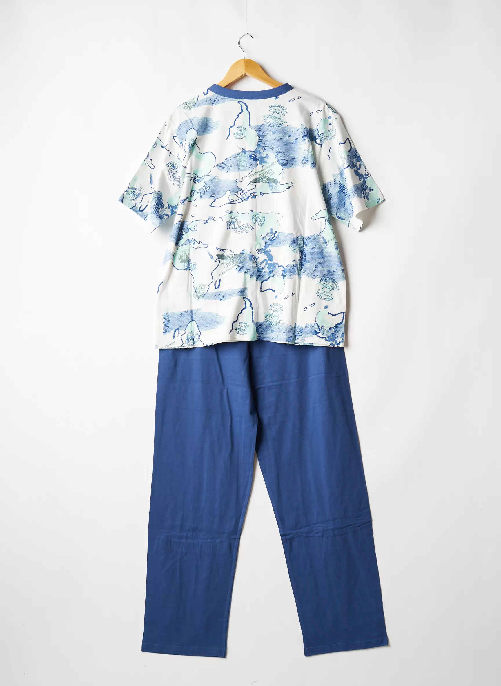 Rose Pomme Pyjamas 1 Homme couleur bleu