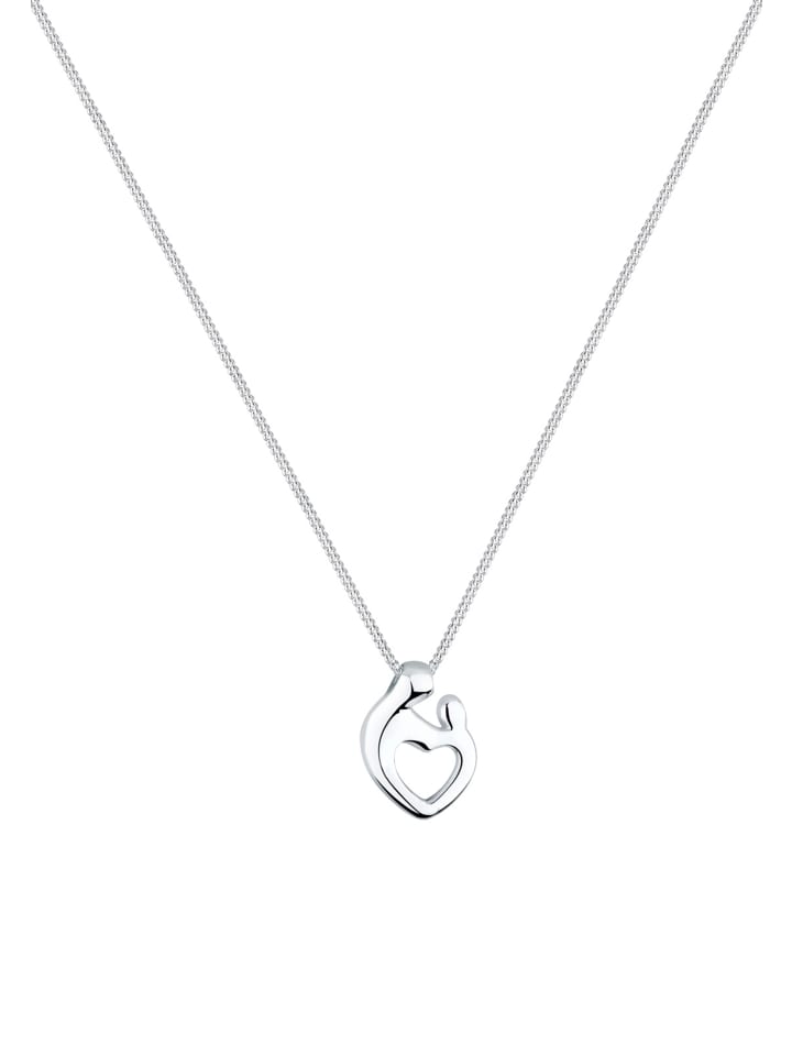 Elli Halskette 925 Sterling Silber Herz in Silber günstig kaufen