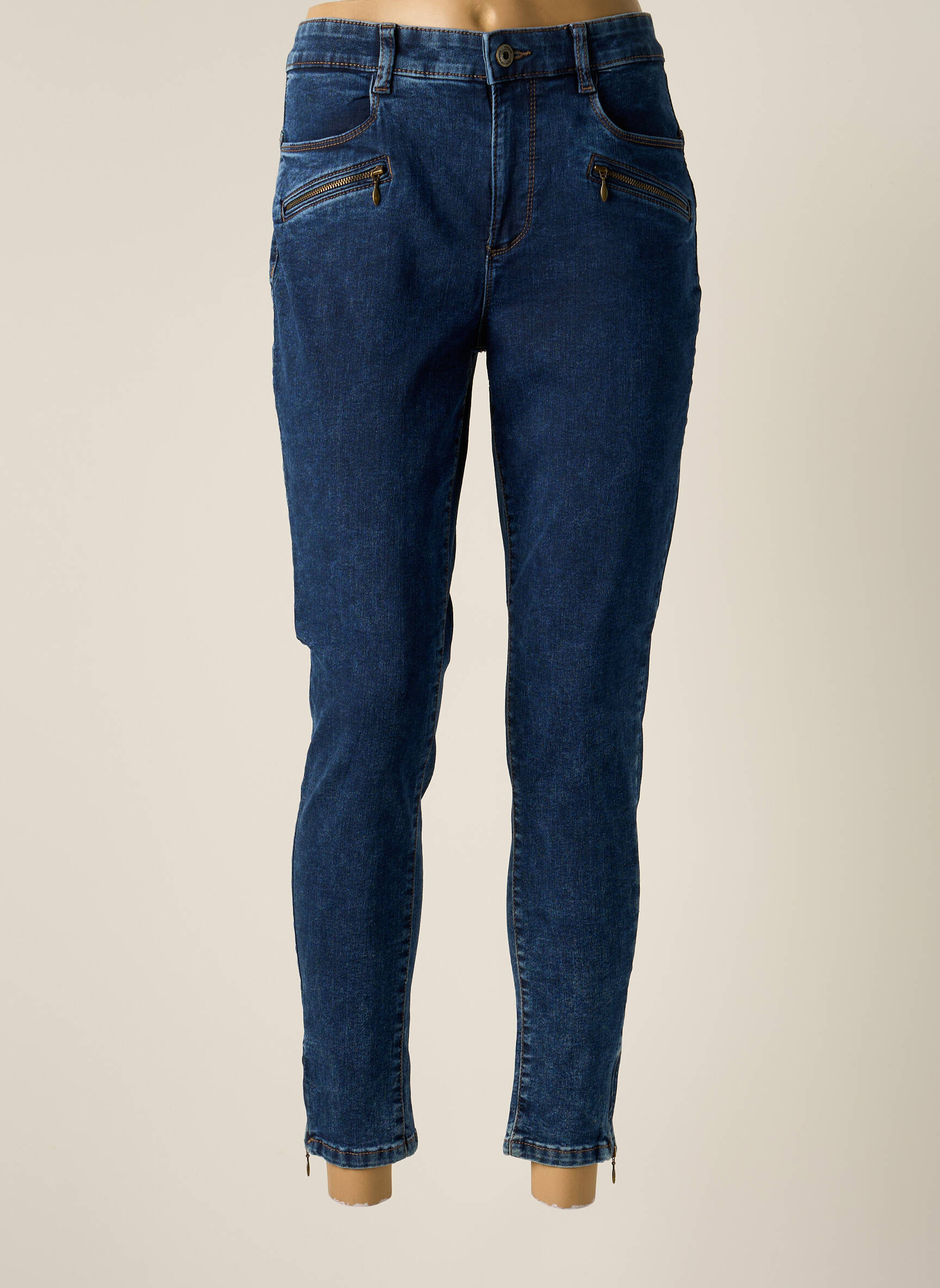 Stooker Jeans Coupe Slim Femme couleur bleu