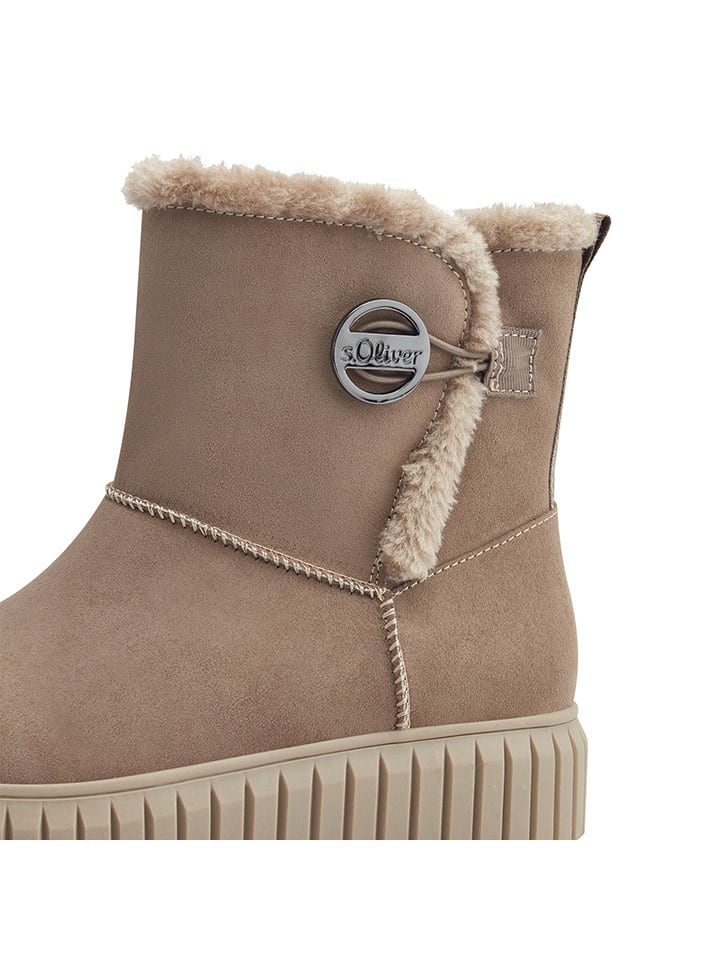 s.Oliver Boots in Taupe günstig kaufen