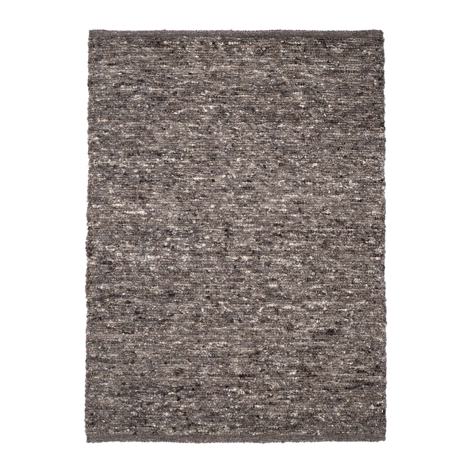 Wollteppich Hand-Webteppich, TaCa Home, rechteckig, Höhe: 10 mm, nachhaltige Schurwolle meliert Wohnzimmer Schlafzimmer 060x090cm