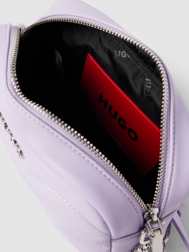 Handtasche mit Steppnähten Modell 'Lizzie' in flieder