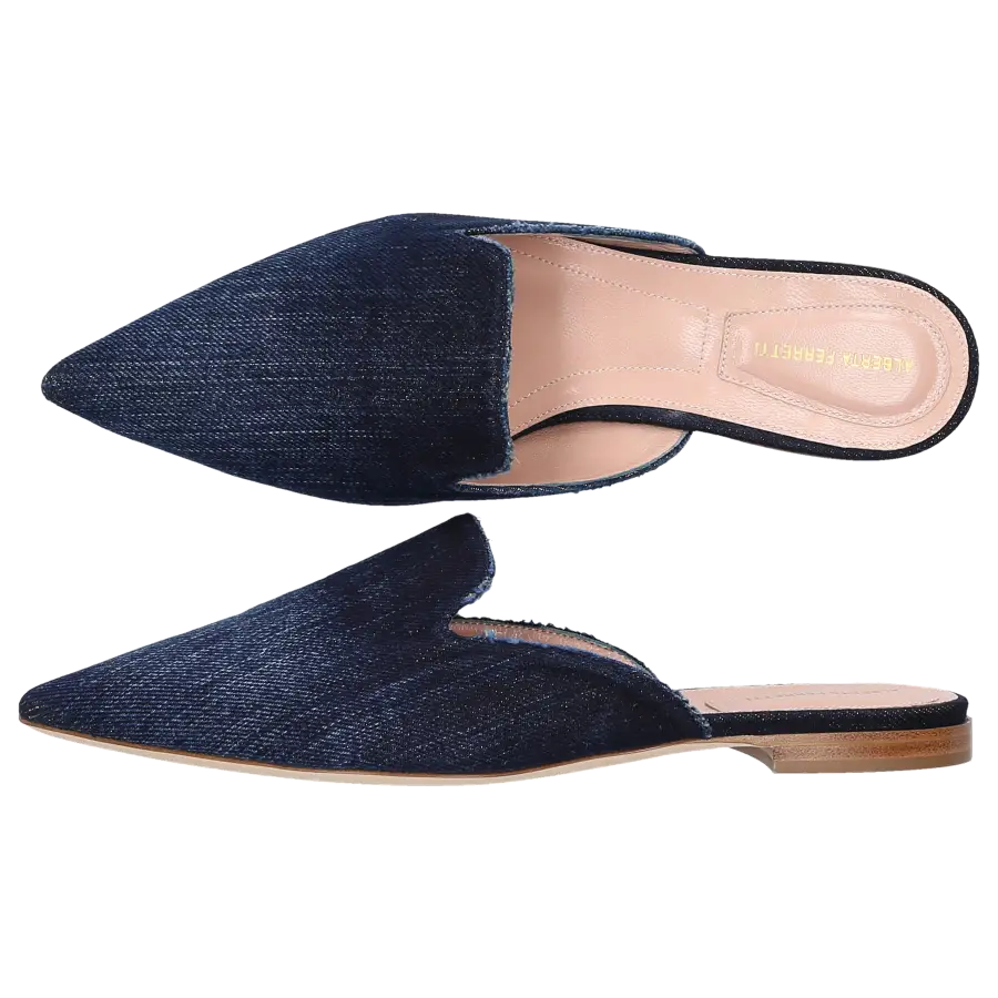 Alberta Ferretti - Pantoletten MIA Denim - blau