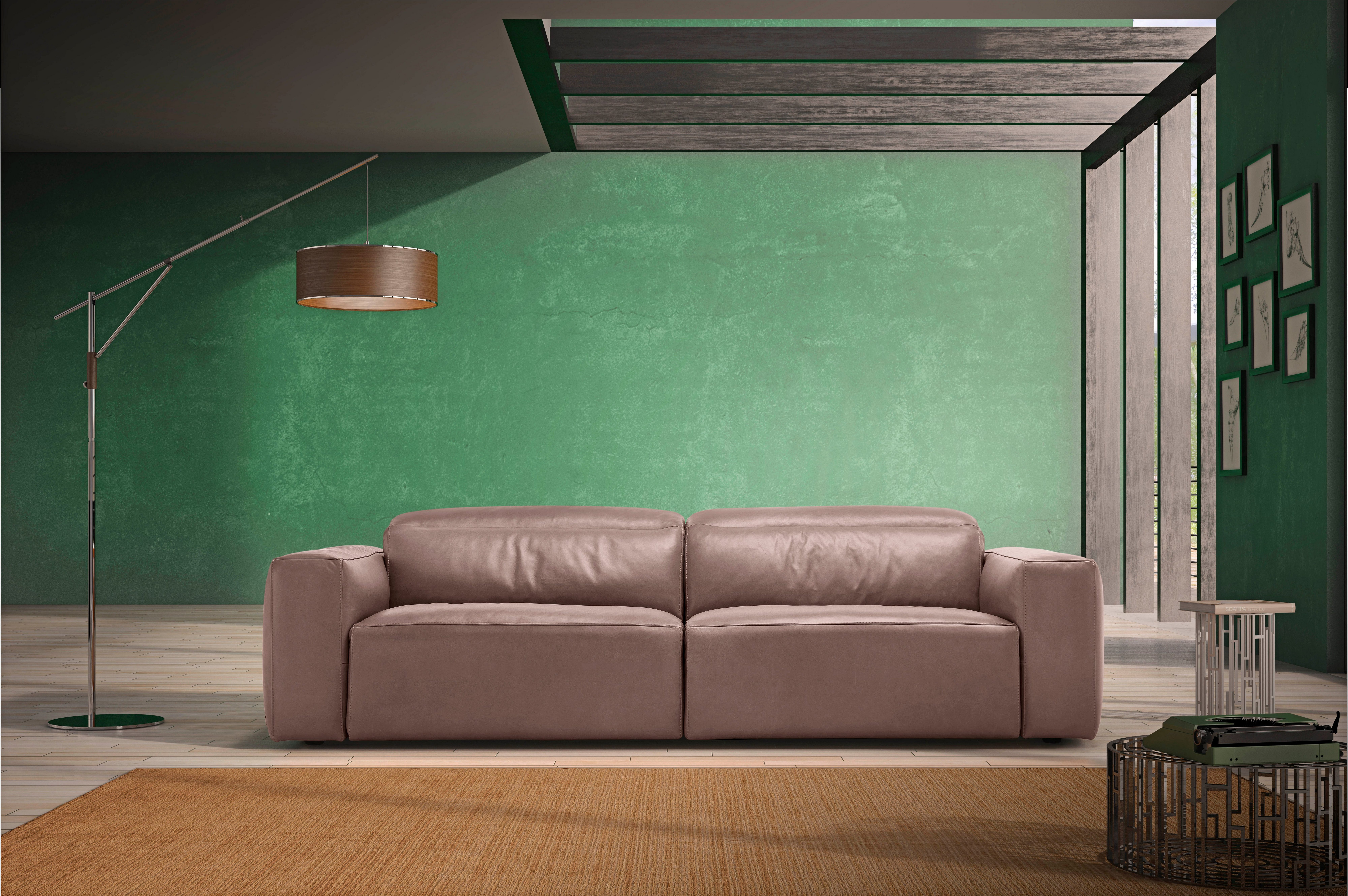Egoitaliano 2,5-Sitzer Beverly, Breite 242 cm, verstellbare Kopfteile