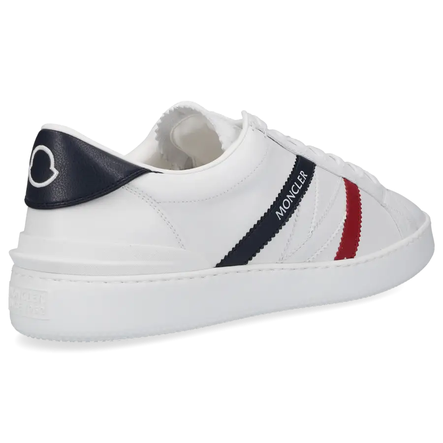 Moncler - Sneaker low MONACO M Kalbsleder - weiß