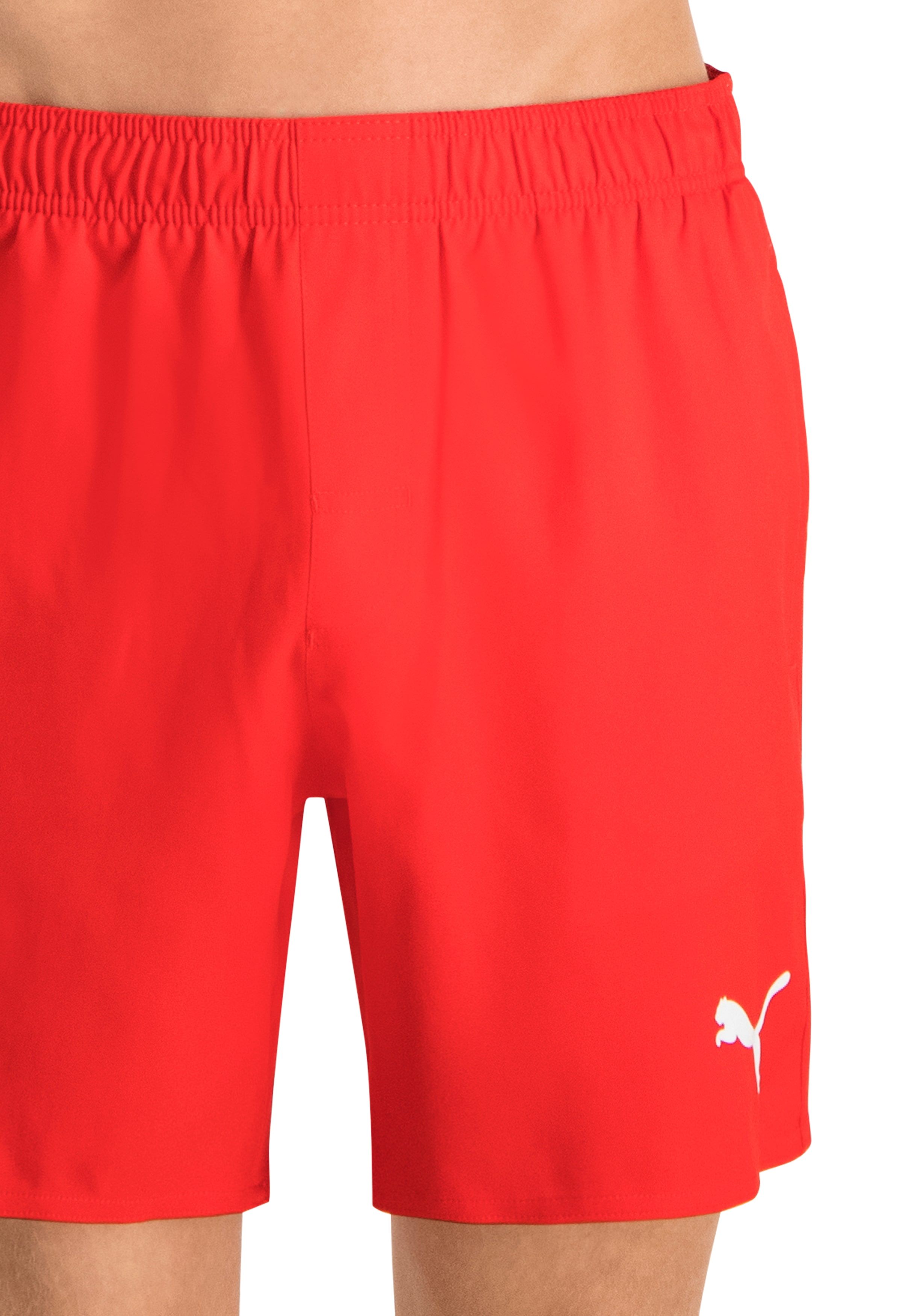 PUMA Mid Shorts rote Badehose