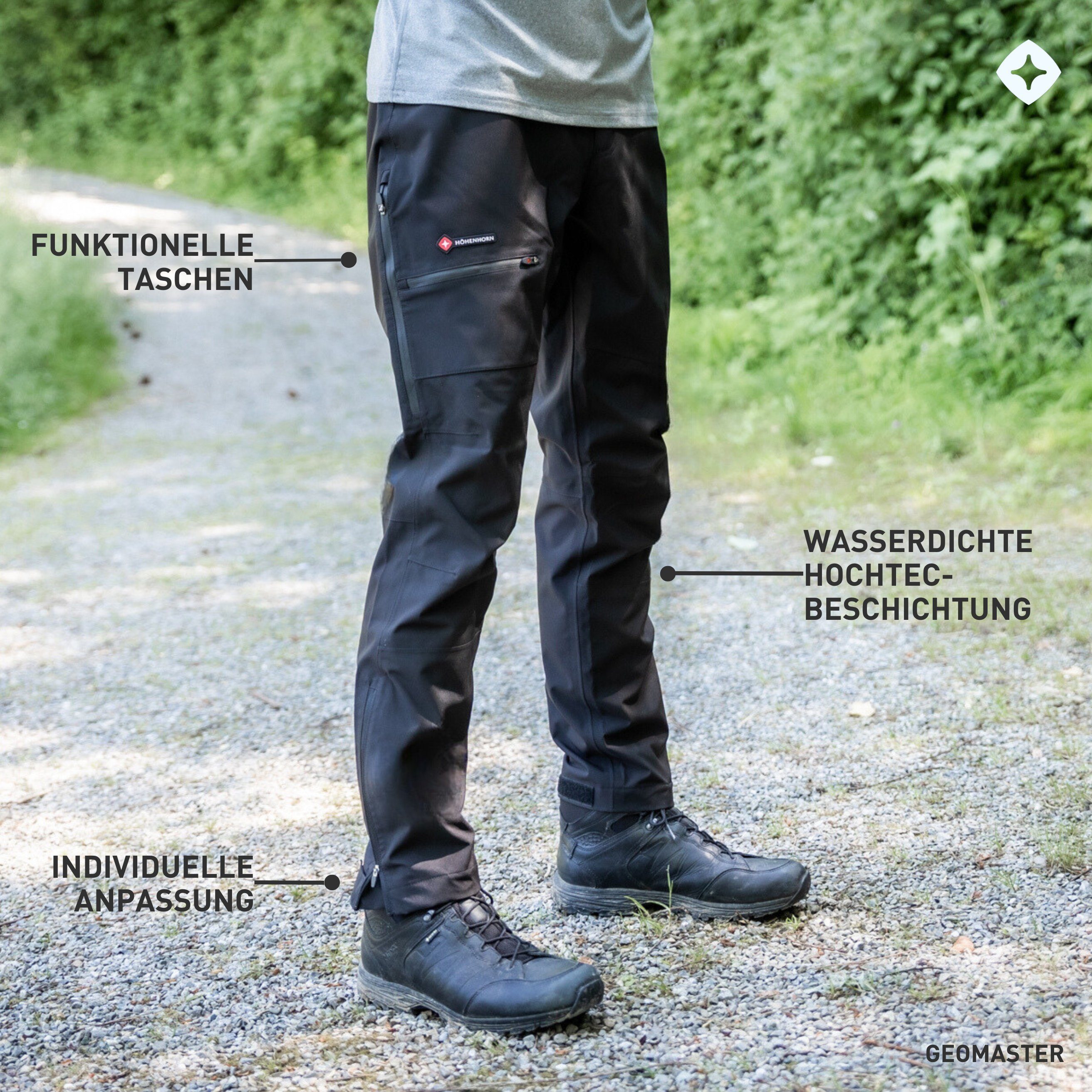 Höhenhorn Outdoorhose Geomaster Herren Hose Wanderhose hochTEC Funktionshose