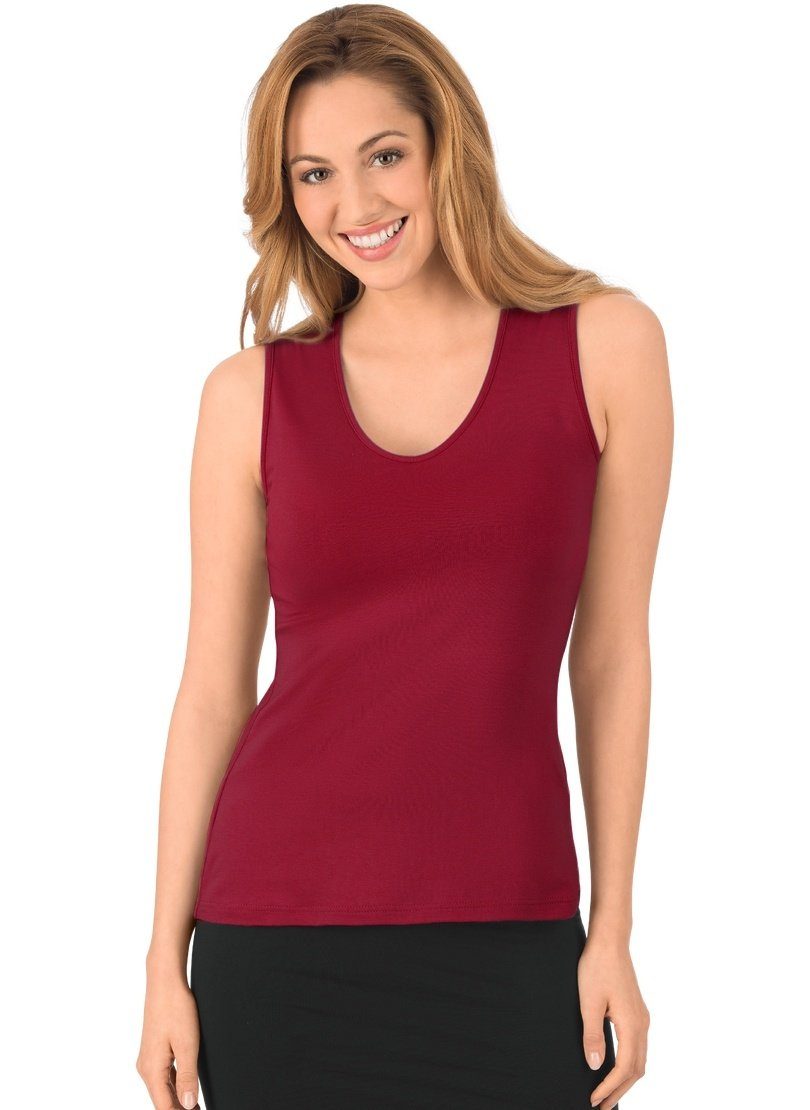 Trigema Tanktop TRIGEMA Trägershirt aus Viskose