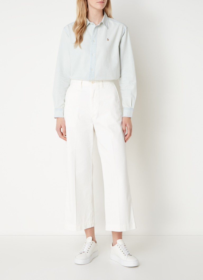 Μπλούζα με λογότυπο Ralph Lauren και μοτίβο chambray