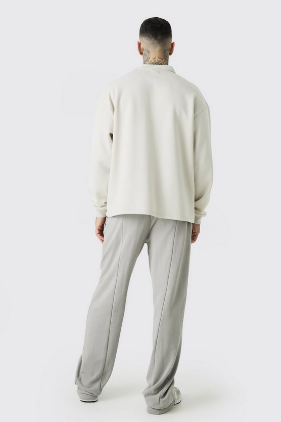Plus Oversize Rugby-Poloshirt