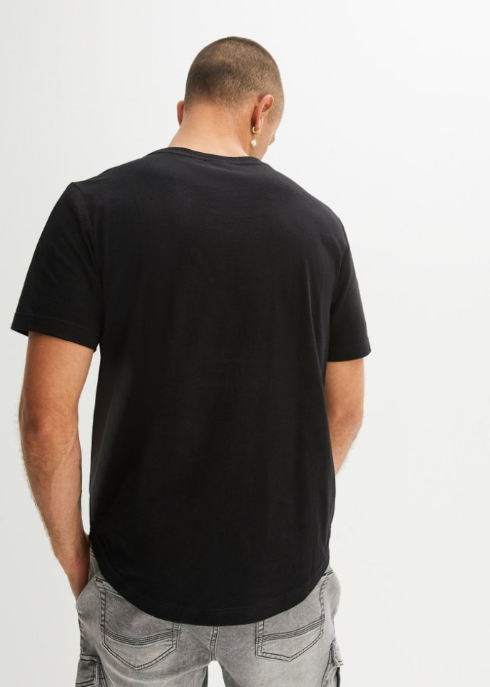 T-Shirt aus Bio Baumwolle mit Brusttasche (2er Pack)